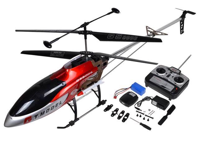 Red 53'' GT QS8006 Extra Large 3.5 Ch RC Coaxial Helicopter Builtin ...