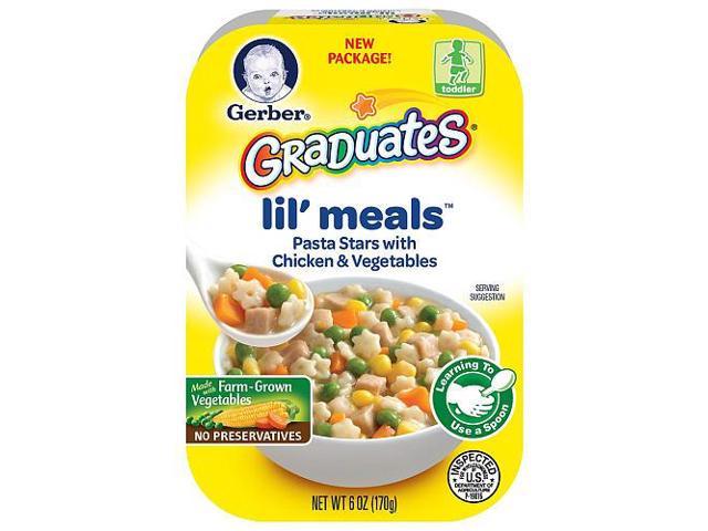 Gerber Lil' Meals Pasta Stars with Chicken & Vegetables - 6 Ounce ...