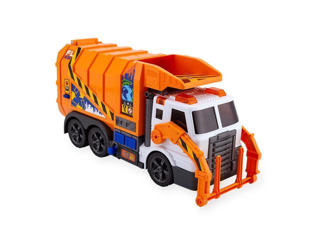 Fast Lane Action Wheels -Front Loading Garbage Truck - Orange - Newegg.com