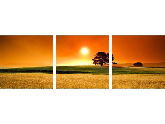 Wieco Art-3 Piece Canvas Art Modern Art 100% Hand Painted Oil Painting ...