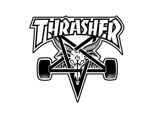 Thrasher Skate Goat Square Sticker - Newegg.com