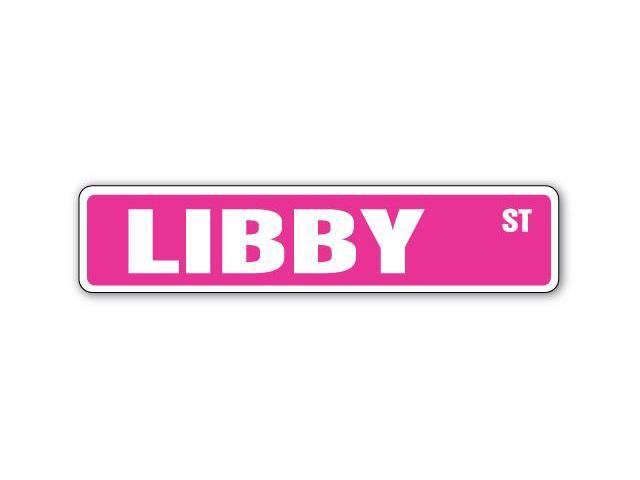 LIBBY Street Sign name kid child boy girl room bedroom gift-Newegg.com