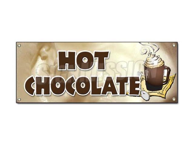 HOT CHOCOLATE BANNER SIGN cocoa flavor maker signs new-Newegg.com