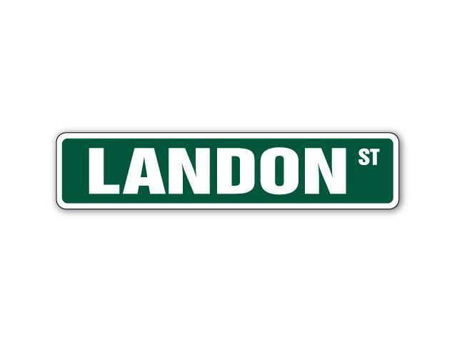 LANDON Street Sign name kid child boy girl room bedroom gift-Newegg.com