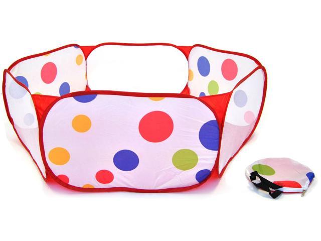 Polka Dot Hexagon Play Pen with Safety Meshing For Kids Play Ground ...