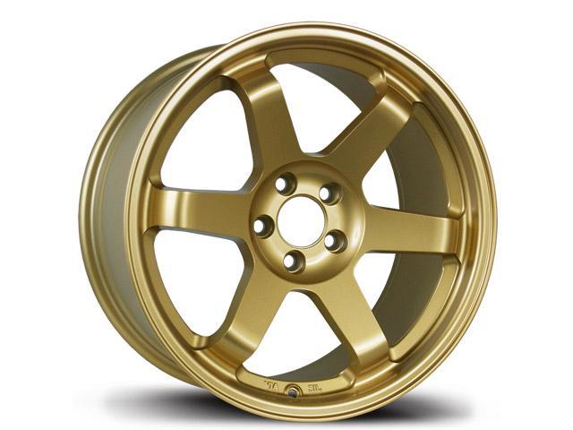 Avid.1 AV-06 17x9 5-100 +42 Gold Wheels Rims WRX SUBARU LEGACY SCION ...