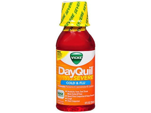 Vicks DayQuil Severe Cold Flu Liquid Max Strength - 8 oz - Newegg.com