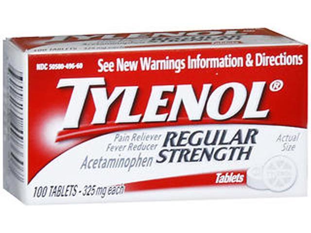 Tylenol Regular Strength Tablets, 325 mg - 100 ct - Newegg.com