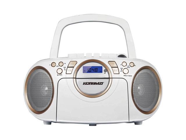 Koramzi Cdcwh Portable Cd Mp Usb Radio Cassette Recorder White Gold Koramzi Cdcwh Portable Cd Mp Usb Radio Cassette Recorder White Gold