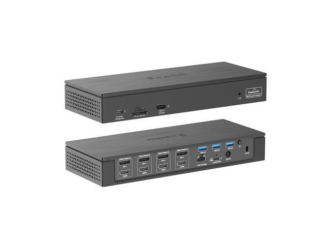 5K Quadruple Display USB-C 4 Monitor Laptop Docking Station