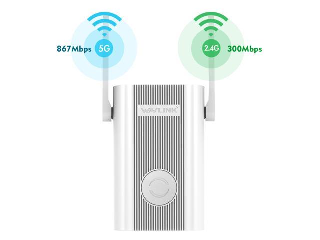 AC1200 WiFi Extender,Wavlink Dual Band 2.4GHz and 5GHz Available Wireless Range