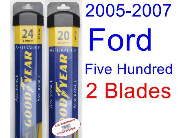 2006 Ford five hundred wiper blade size