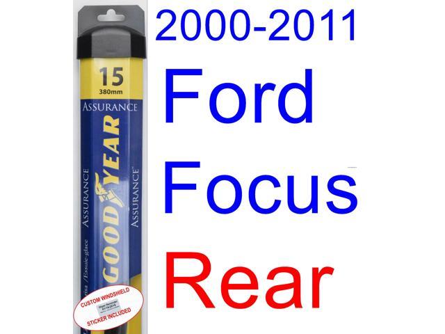 Ford focus 2003 wiper blades size