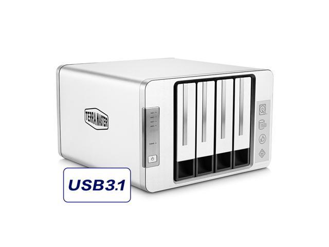 TerraMaster D4-300 USB 3.1 Type-C Storage Tool-free External Hard Drive Enclosur