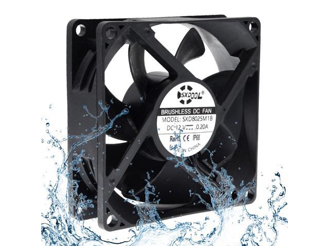IP68 Waterproof 8cm 8025 12V cooling fan