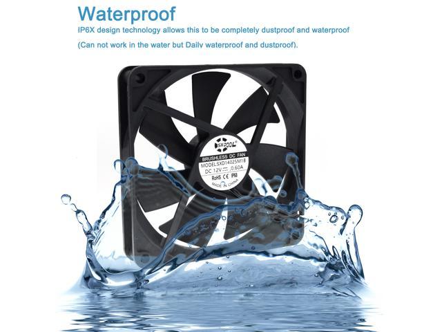 IP68 Waterproof 14cm 14025 12V cooling fan