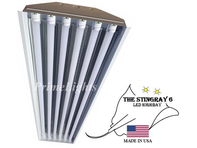 Led 6 Lamp T8 Stingray 6xl Highbay Fixture 132 Watts Newegg Com Led 6 Lamp T8 Stingray 6xl Highbay Fixture 132 Watts