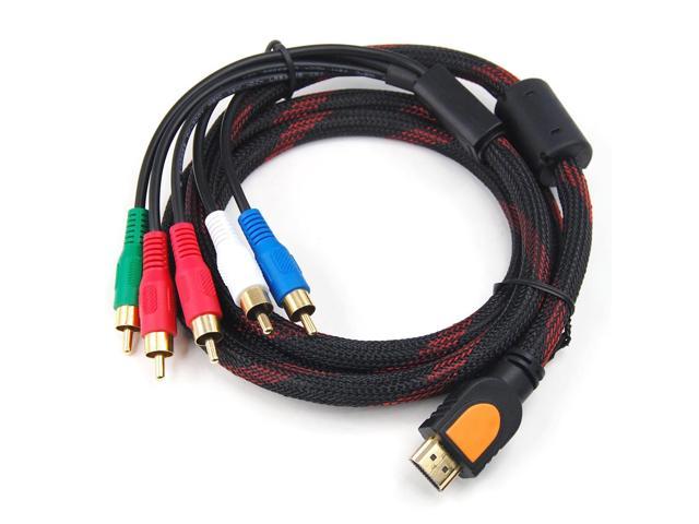 Dilex Hdmi Male To 5 Rca Rgb Audio Video Av Component Cable 
