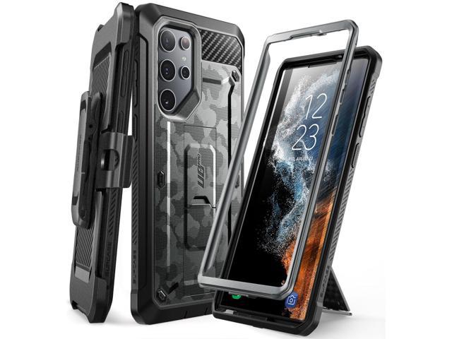 i-Blason Armorbox Series Case for Samsung Galaxy Z Flip 4 5G 2022, Full-Body Rugged Holster Case with Shock ReductionBumper Black