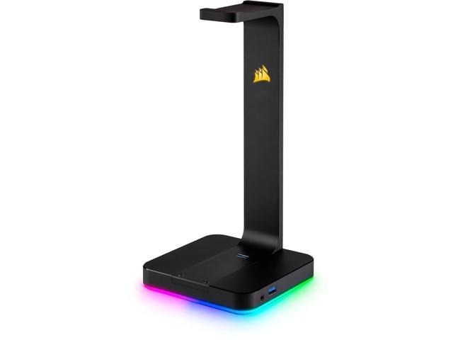 CORSAIR - Gaming ST100 RGB Premium Headset Stand - Black, CA-9011167-NA