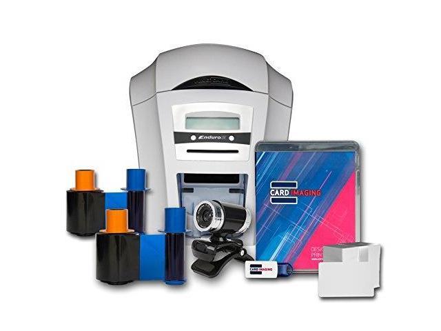 Magicard Enduro 3e singlesided id card printer & supplies bundle with card imagi