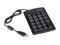 Targus PAUK10U Black 19 Normal Keys USB Wired Numeric Keypad with USB Hub
