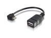 C2G 6in Mobile Device USB Micro B to USB Device OTG Adapter Cable