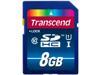 Transcend Premium 8GB Secure Digital High Capacity (SDHC) Flash Card Model TS8GSDU1