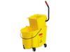 Rubbermaid Commercial 758088YW Wavebrake 35 Quart Bucket/Wringer Combinations, Yellow