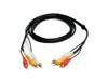 StarTech 6 ft Composite Video Cable with Stereo Audio RCA   M/M