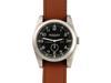 Bertucci A 3T Vintage 42 Men's Titanium Watch   British Tan Leather Strap   Black Dial   13301