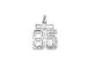 The Varsity Small Diamond Cut Sterling Silver Pendant Number 85