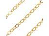 14K Gold Filled Fine Flat Cable Chain 2x1.5mm Oval Links   Sold Bulk By The Foot