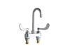 Chicago Faucets 895 317ABCP Deck Mounted Gooseneck Faucet, Chrome 