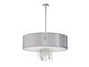 Dainolite 4 Light Pendant w/ Crystal Accents, Polished Chrome RTA 29 PC 834