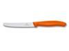 Victorinox SwissArmy (1) Orange, 4½" Serrated Edge Utility Knife #6.7836.L119