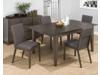 Jofran 728 Antique Gray Ash 6 Piece Rectangular Dining Room Set