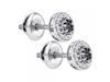 925 Sterling Silver 0.16 CTW Diamond Micro Pave Stud Earrings   1.272 gram    #556 82591