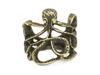 VInTage Bronze OcTopus Sea Monster Squid Kraken Steampunk Antique Ring Retro