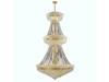 Empire Collection 32 light Gold Finish and Clear Crystal Chandelier Two 2 Tier