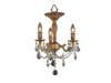 Windsor Collection 3 light French Gold Finish and Clear Crystal Ceiling Light