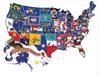 America The Beautiful Shape Puzzle Approximately 600 Pieces