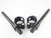 Custom Logo CNC Aluminum Clip On Handlebars for Ducati 748 749 916 996 998 999 53mm Blk/Blk