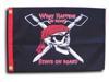 What Happens On Board Stays On Board   12"X18" Nylon Flag