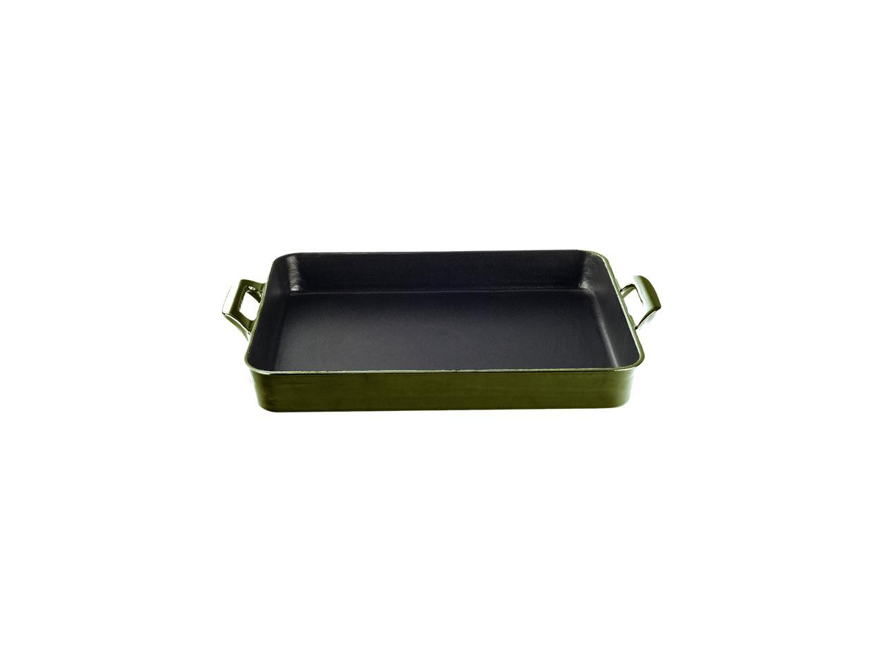 la-cuisine-13-x-10-shallow-roasting-pan-with-2-handles-ebay