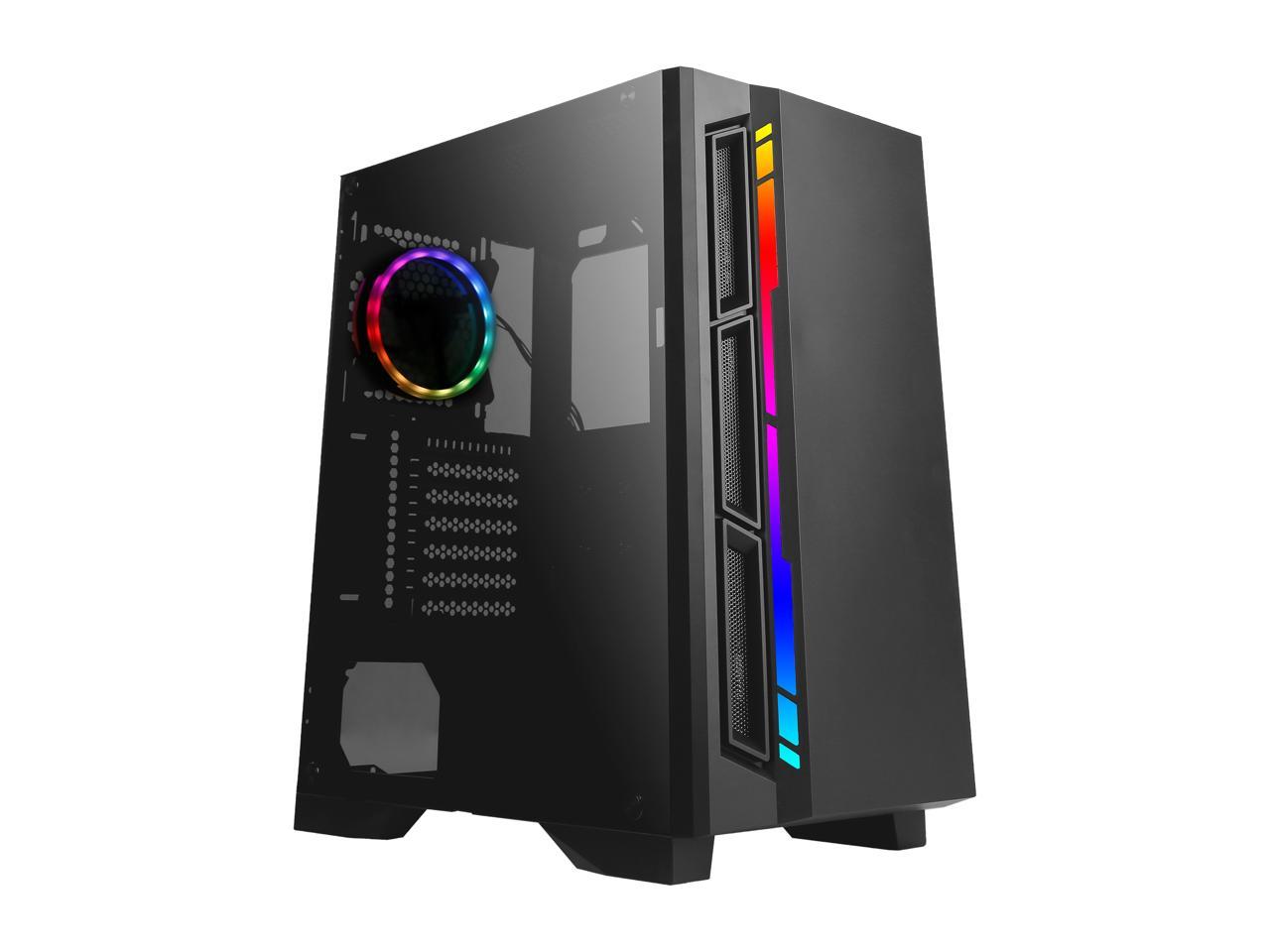 Antec NX Series NX400, Mid-Tower ATX Gaming Case, Tempered Glass Side ...