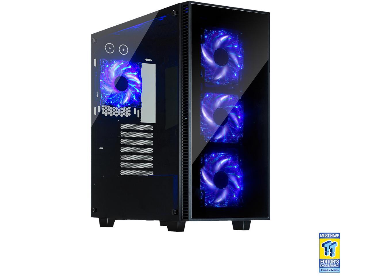 92mm LED BLUE FAN with Male//Female Molex connector computer desktop case cool