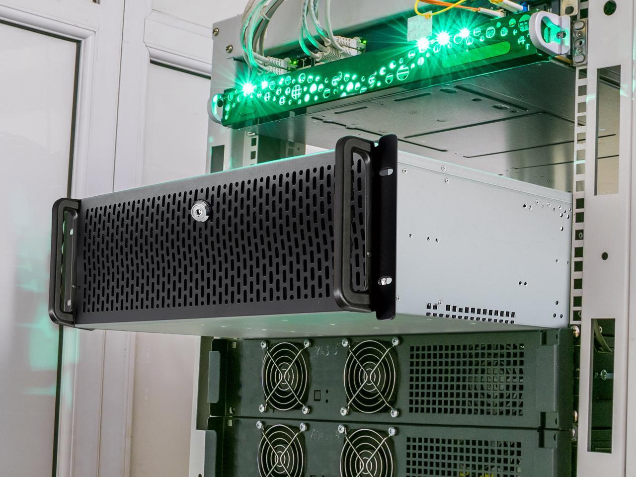 Rosewill RSV-R4000U 4U Server Chassis Rackmount Case | 8 3.5" HDD Bays, 3 5.25" - Picture 2 of 6