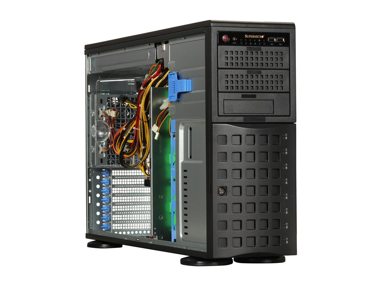 Сервера кейс. Компьютерный корпус Supermicro sc745tq-920b. Supermicro CSE-745tq-r920b. Корпус Супермикро 4u CSE. Корпус Супермикро 4u TQ.