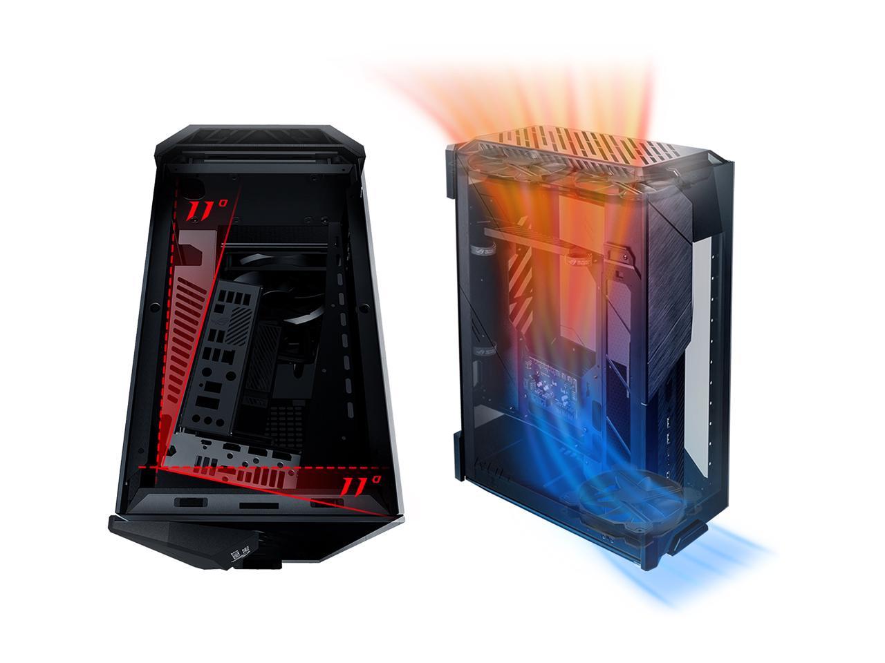  ASUS  ROG  Z11 Mini ITX DTX Mid Tower PC Gaming Case  with 